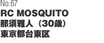 No67「RC MOSQUITO」 那須雅人（30歳）東京都台東区